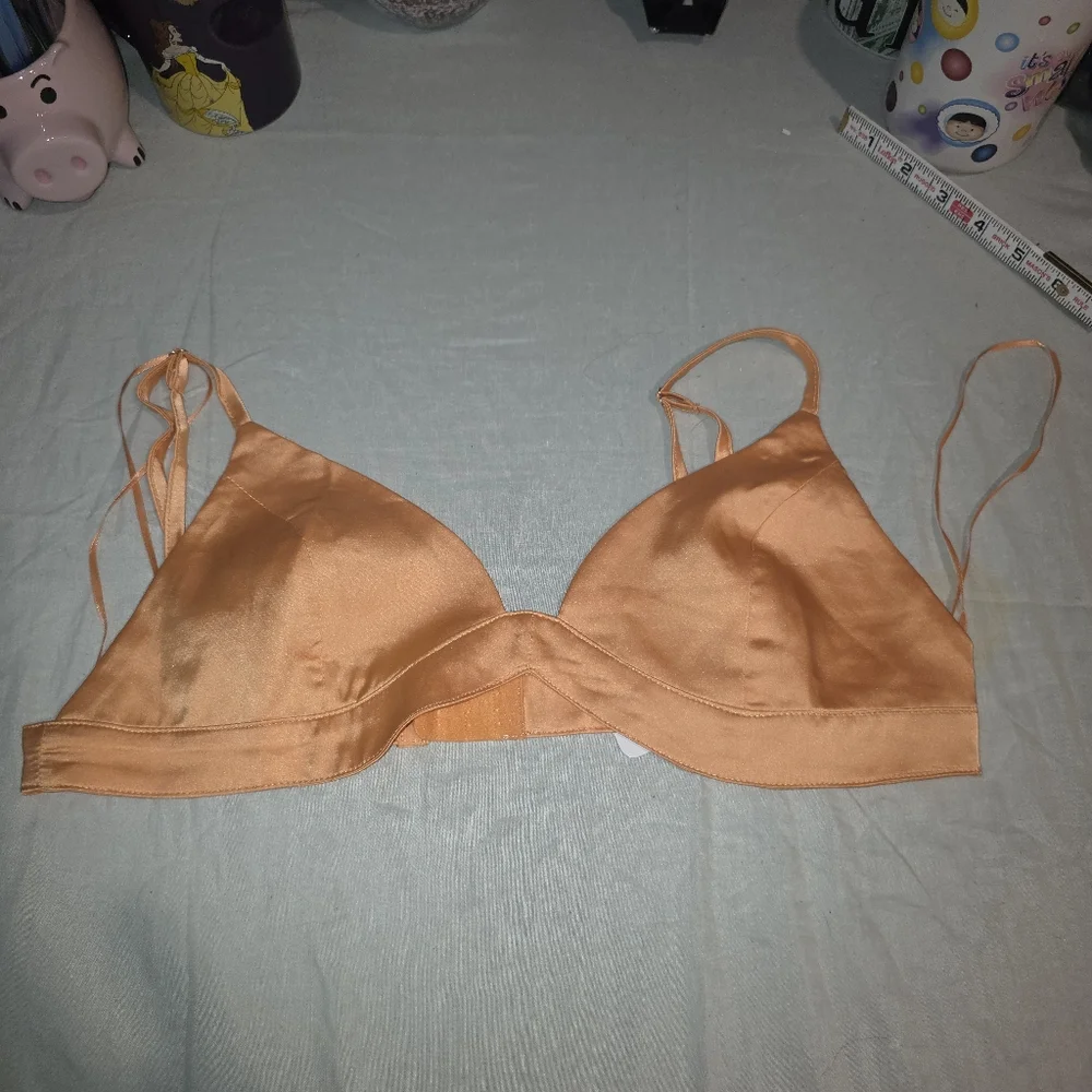 Fashion Nova I'm A Flirt 2-Piece Orange Ruched Top Set Size M NWT - Picture 4 of 13